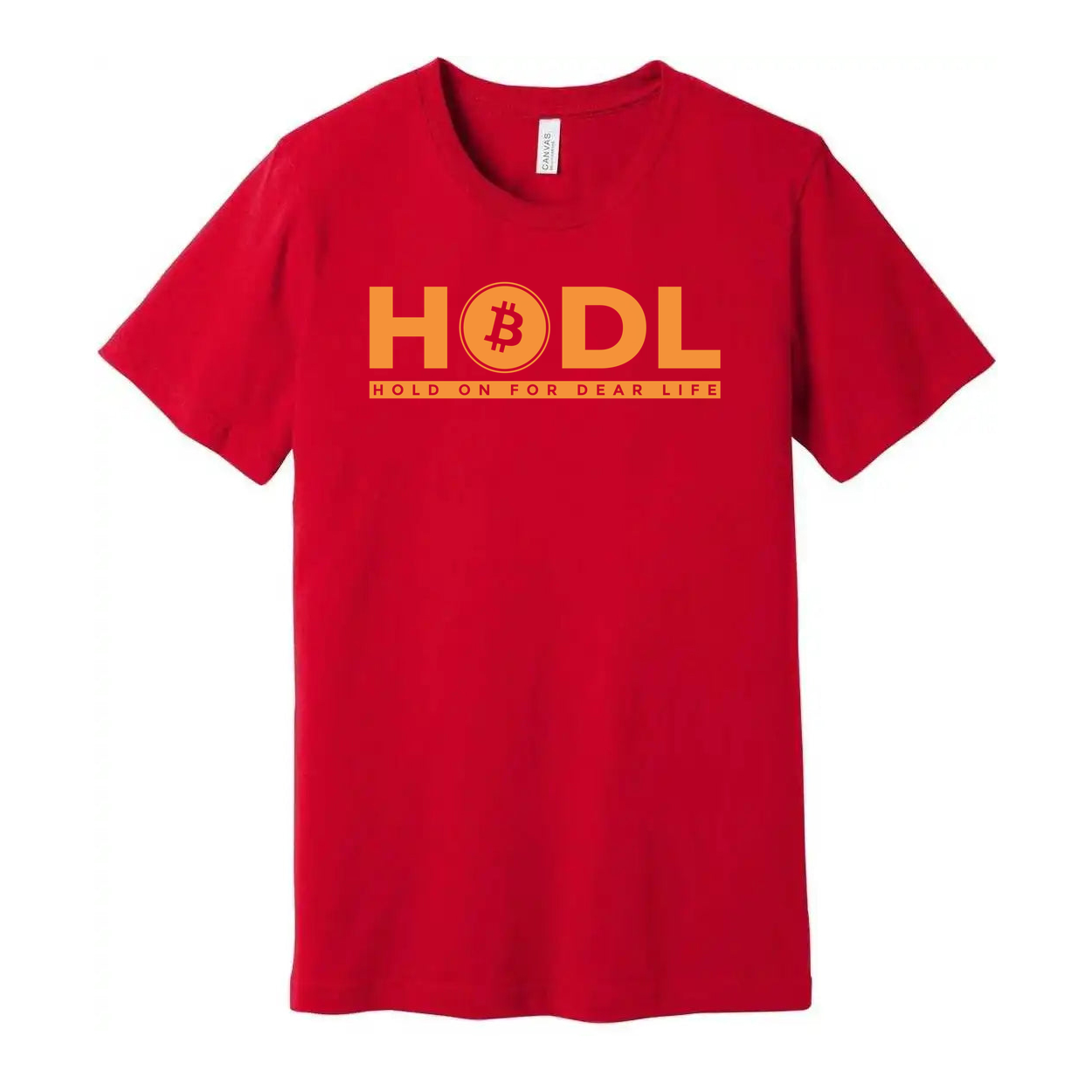 HODL Cryptocurrency Logo Graphic T Shirt For Unisex Hold On For Dear Life Design Artwork