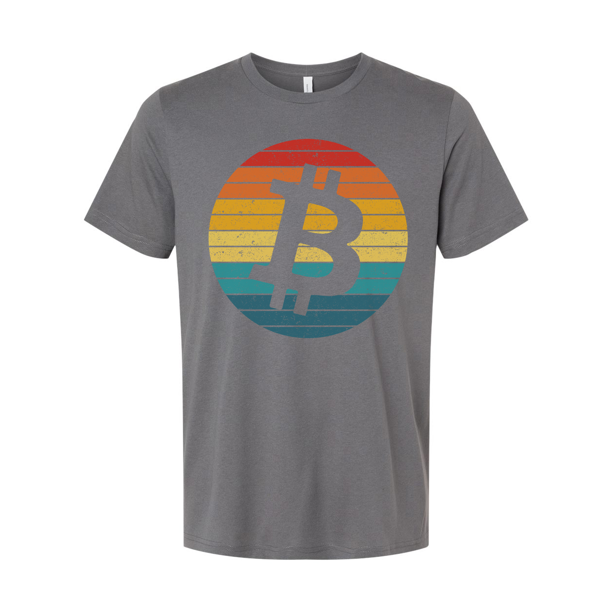 Bitcoin Logo Retro Circle Graphic T-Shirt