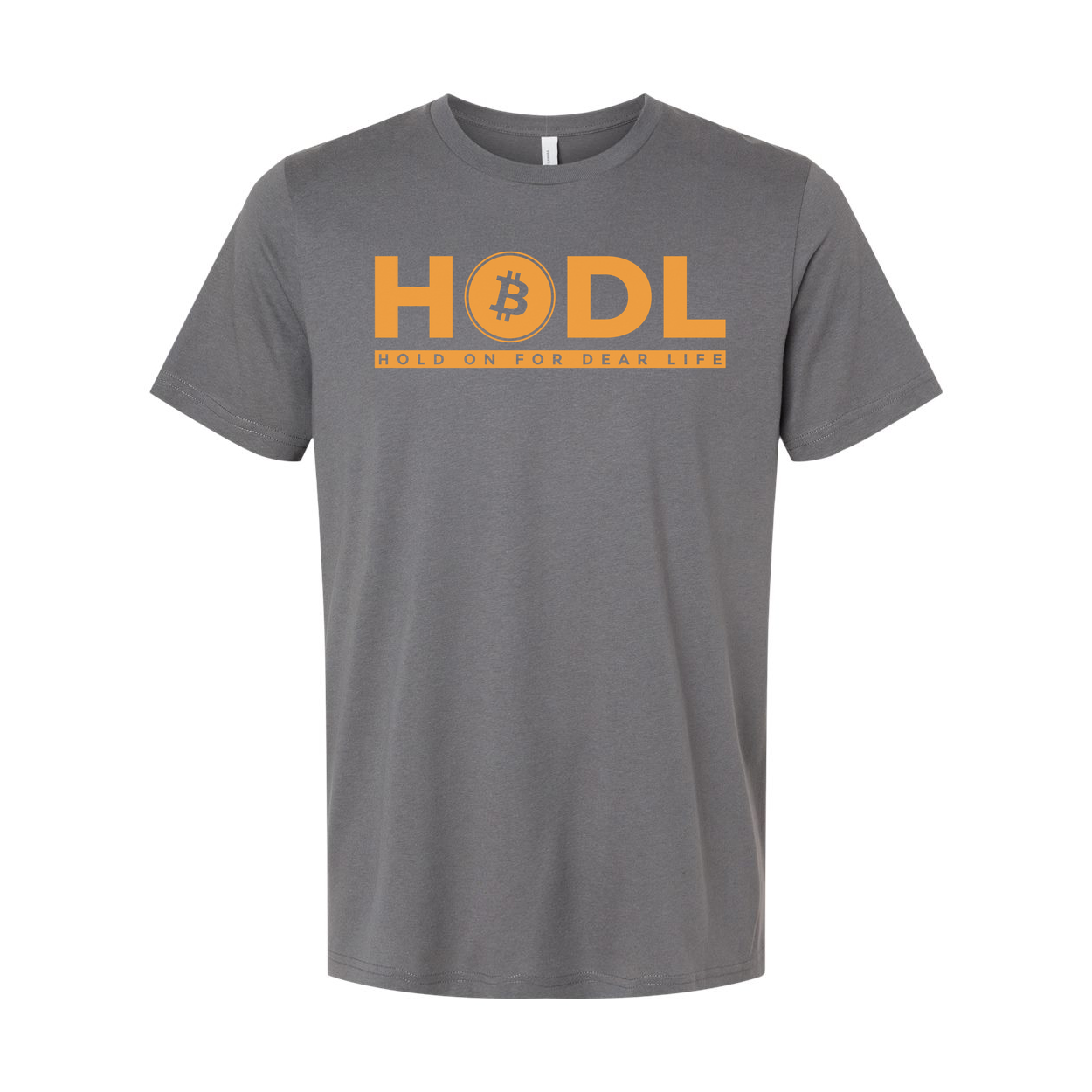 HODL Cryptocurrency Logo Graphic T Shirt For Unisex Hold On For Dear Life Design Artwork