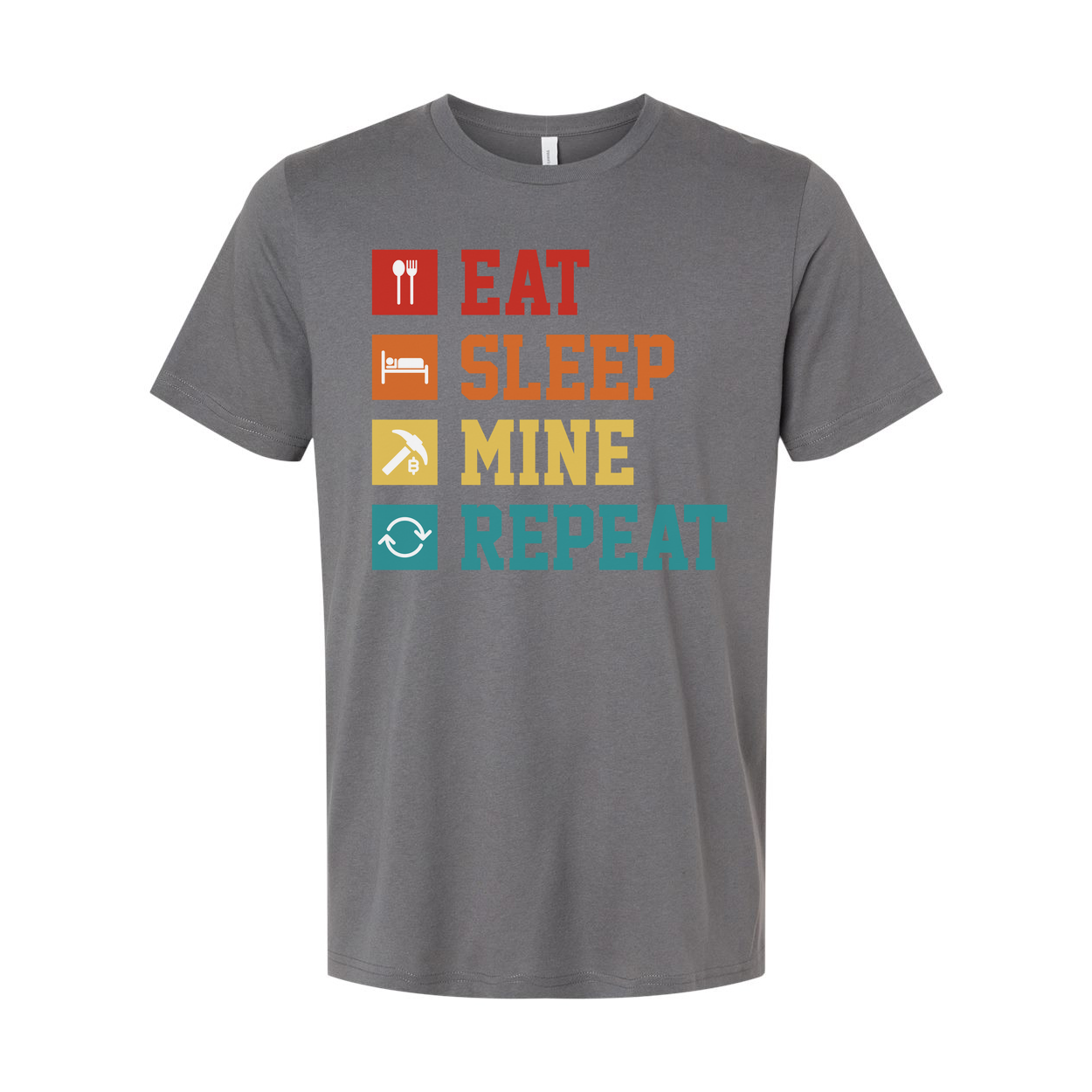 Eat Sleep Mine Repeat Graphic Tee