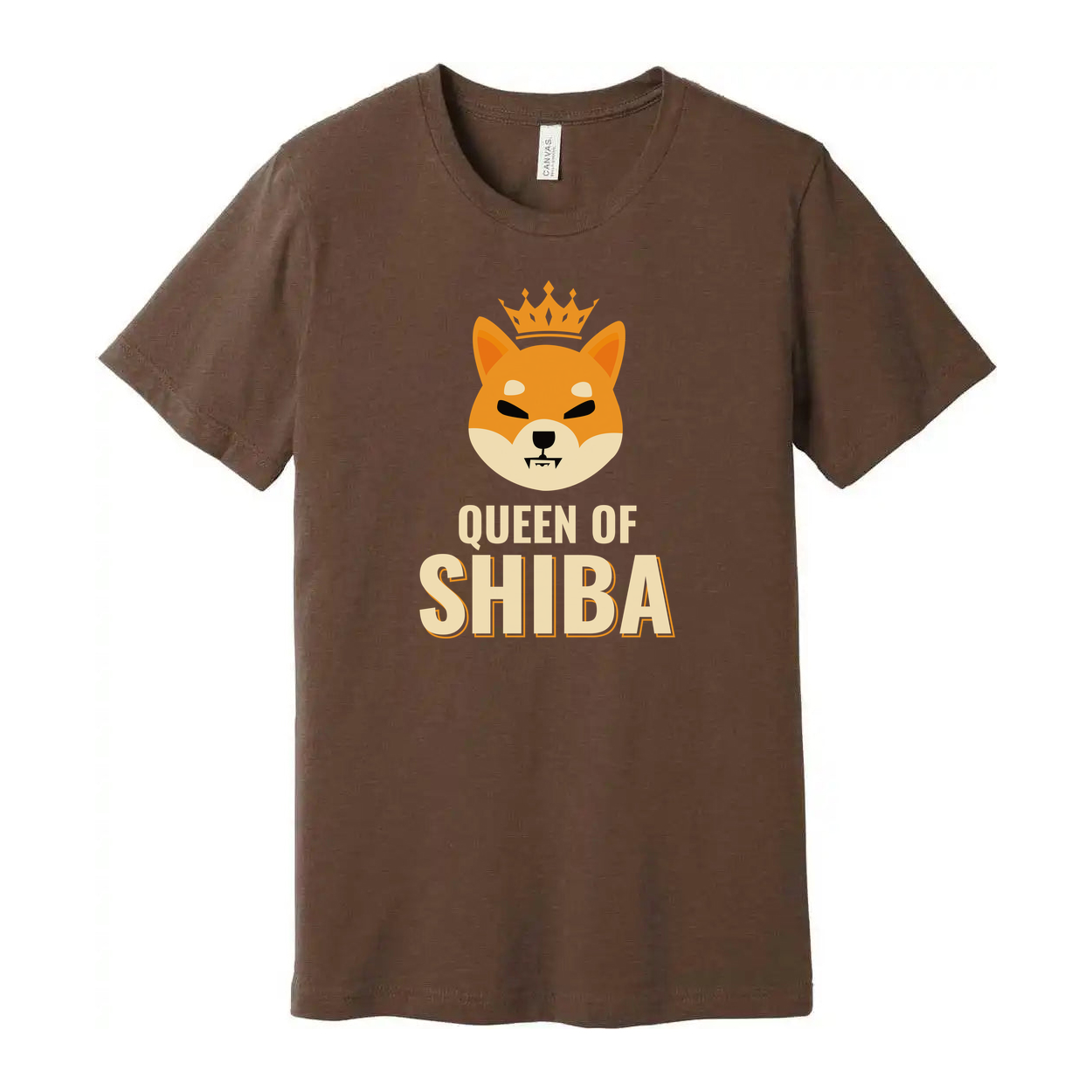 Queen Of Shiba Inu Graphic Tee Unisex T Shirt With Crown Cute Dog Lover Apparel Edition