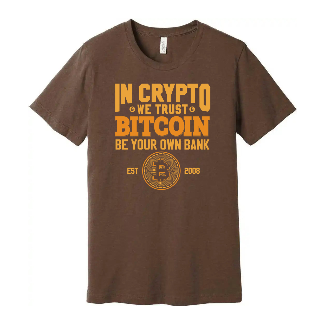 Unisex In Crypto We Trust Bitcoin Be Your Own Bank T Shirt