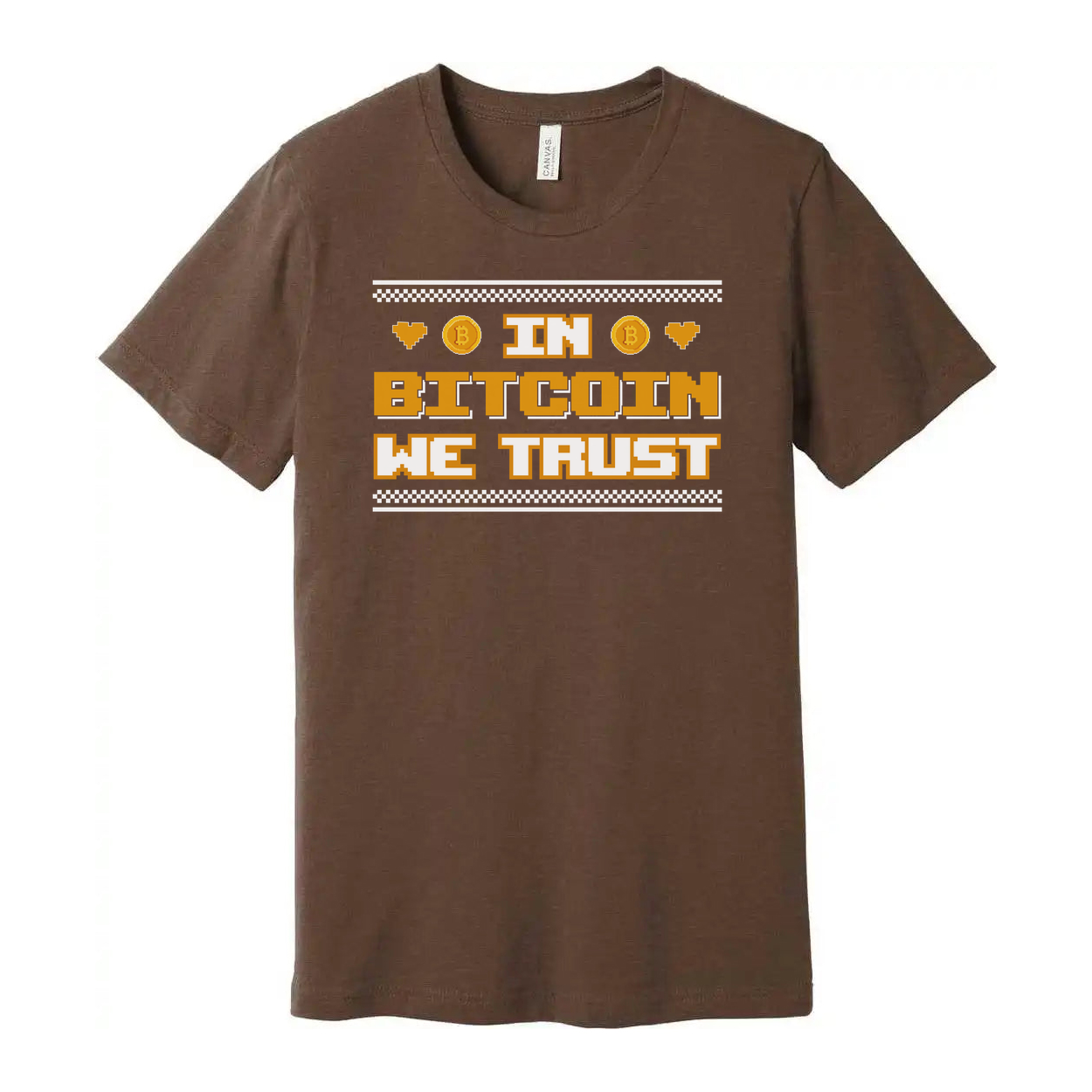 Unisex Bitcoin Crypto Graphic T Shirt Short Sleeve With In Bitcoin We Trust Slogan