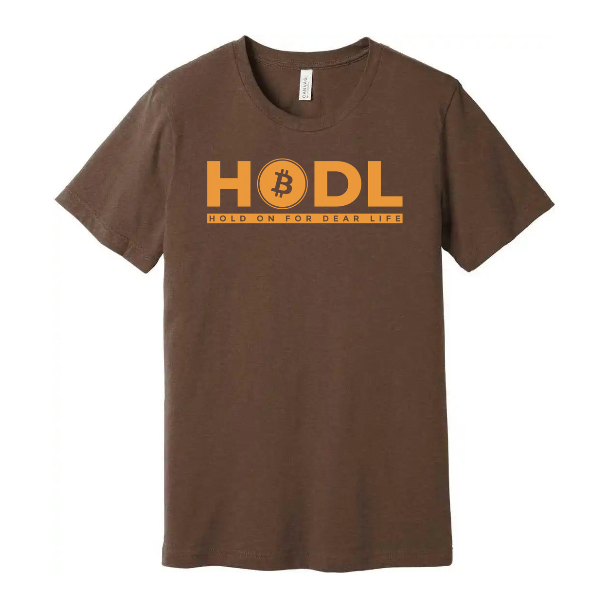HODL Cryptocurrency Logo Graphic T Shirt For Unisex Hold On For Dear Life Design Artwork