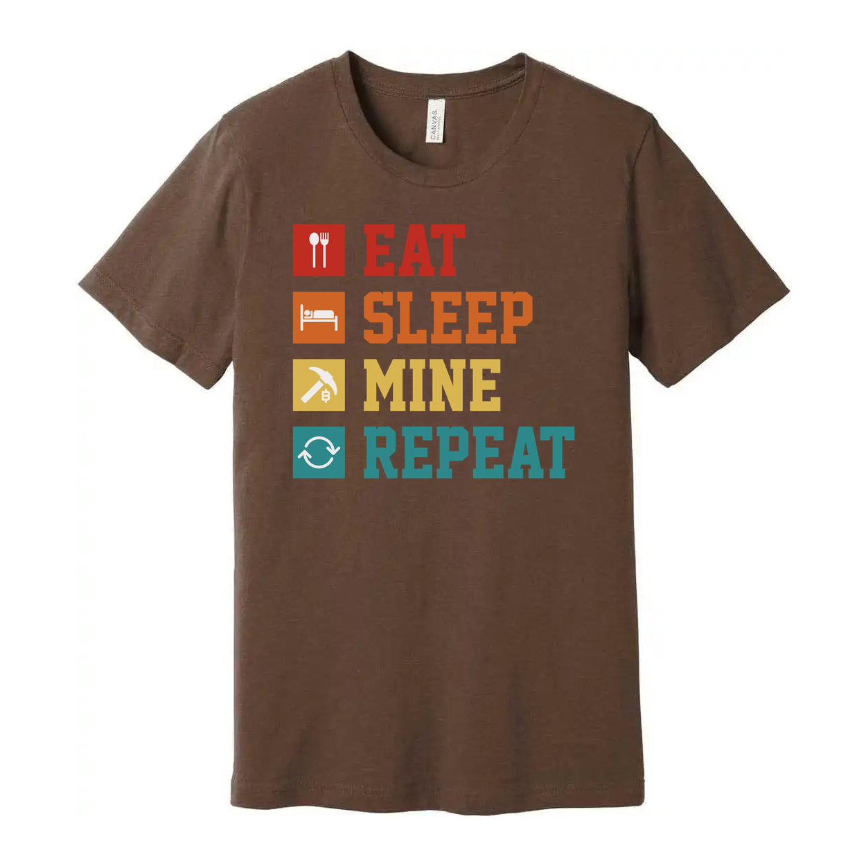 Eat Sleep Mine Repeat Graphic Tee