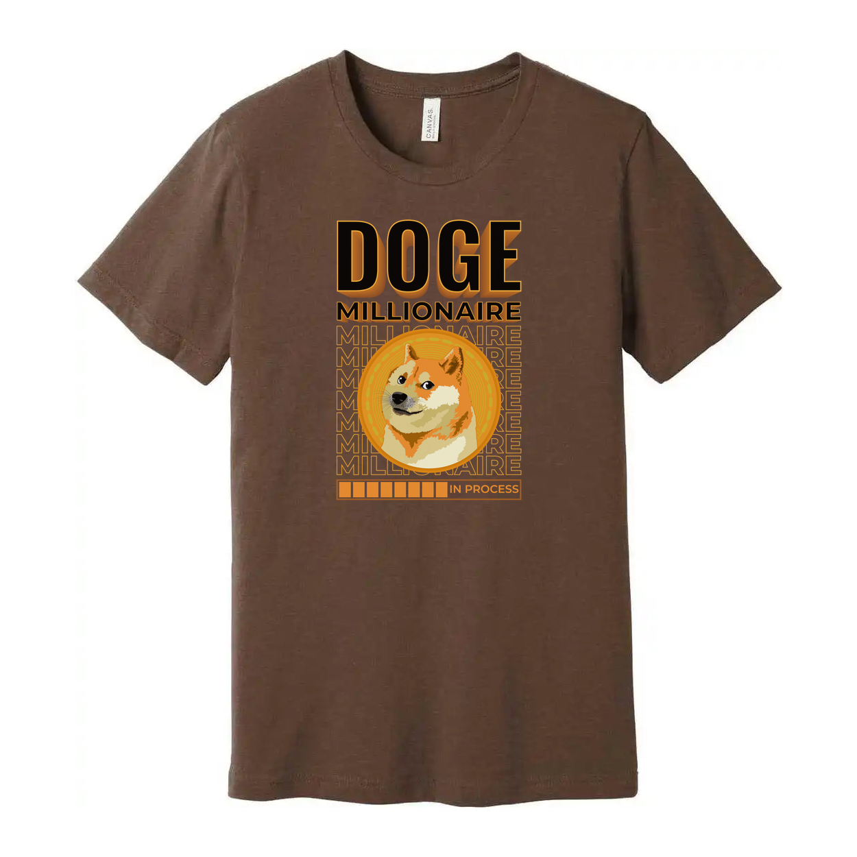 Doge Millionaire Coin Graphic Tee For Crypto Enthusiasts Unisex Short Sleeve Shirt