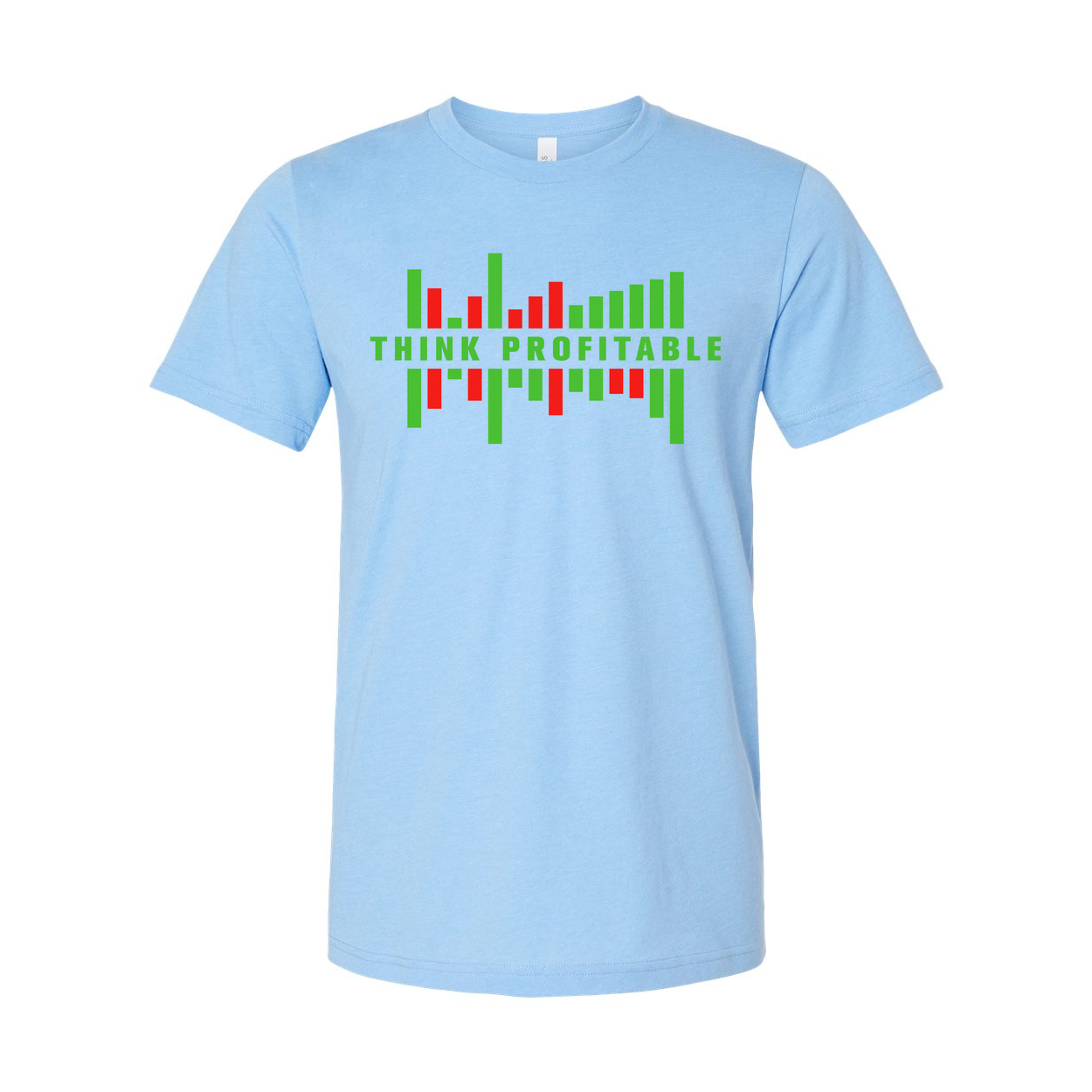 Crypto Trading Think Profitable Graphic Tee for Unisex Adults Short Sleeve Casual Wear Size Options Available