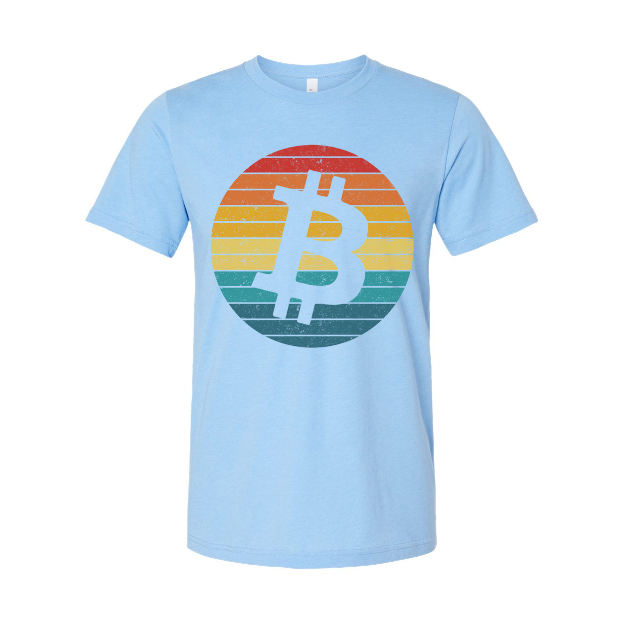 Bitcoin Logo Retro Circle Graphic T-Shirt