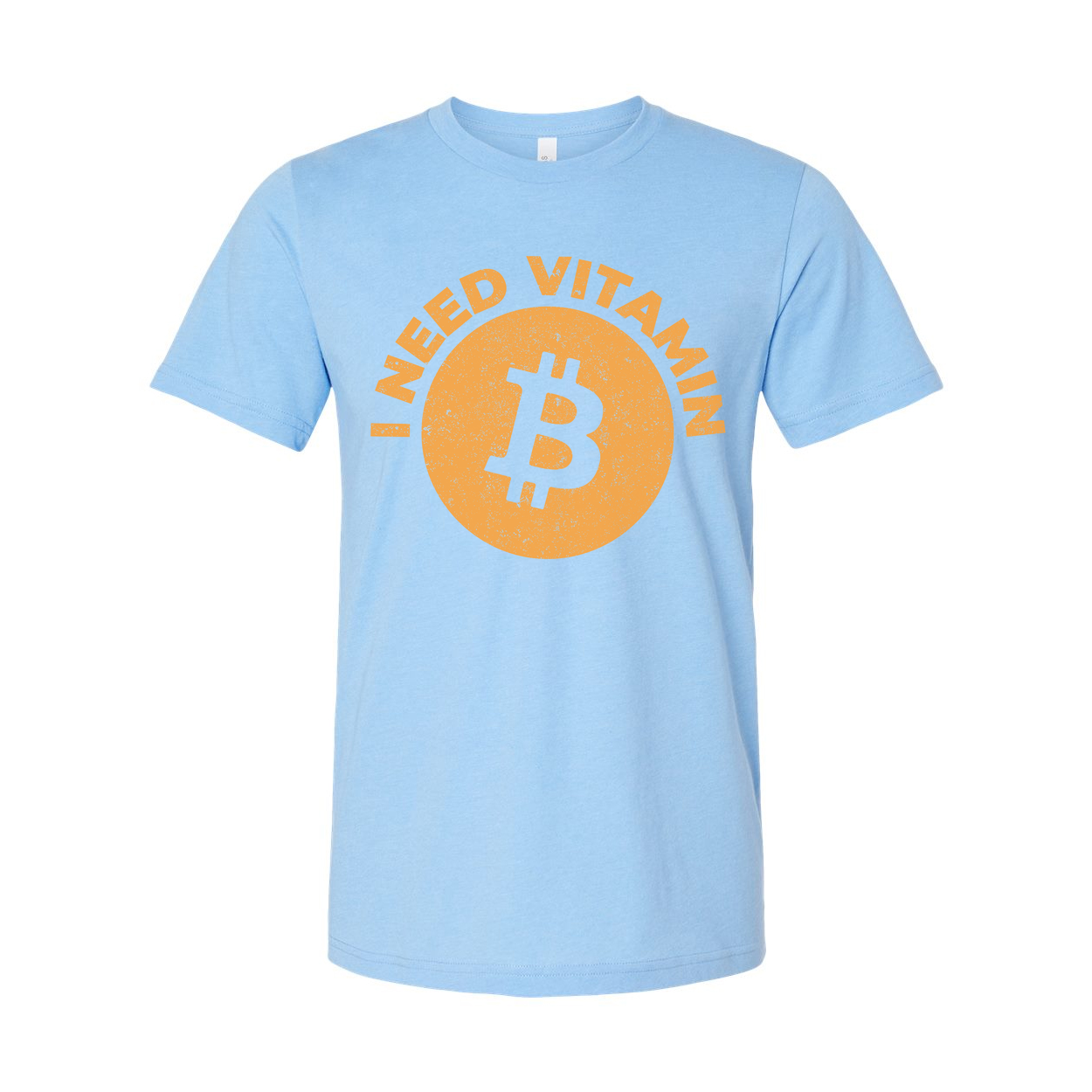 I Need Vitamin Bitcoin Graphic Tee for Crypto Enthusiasts Unisex Short Sleeve Comfortable Everyday Wear