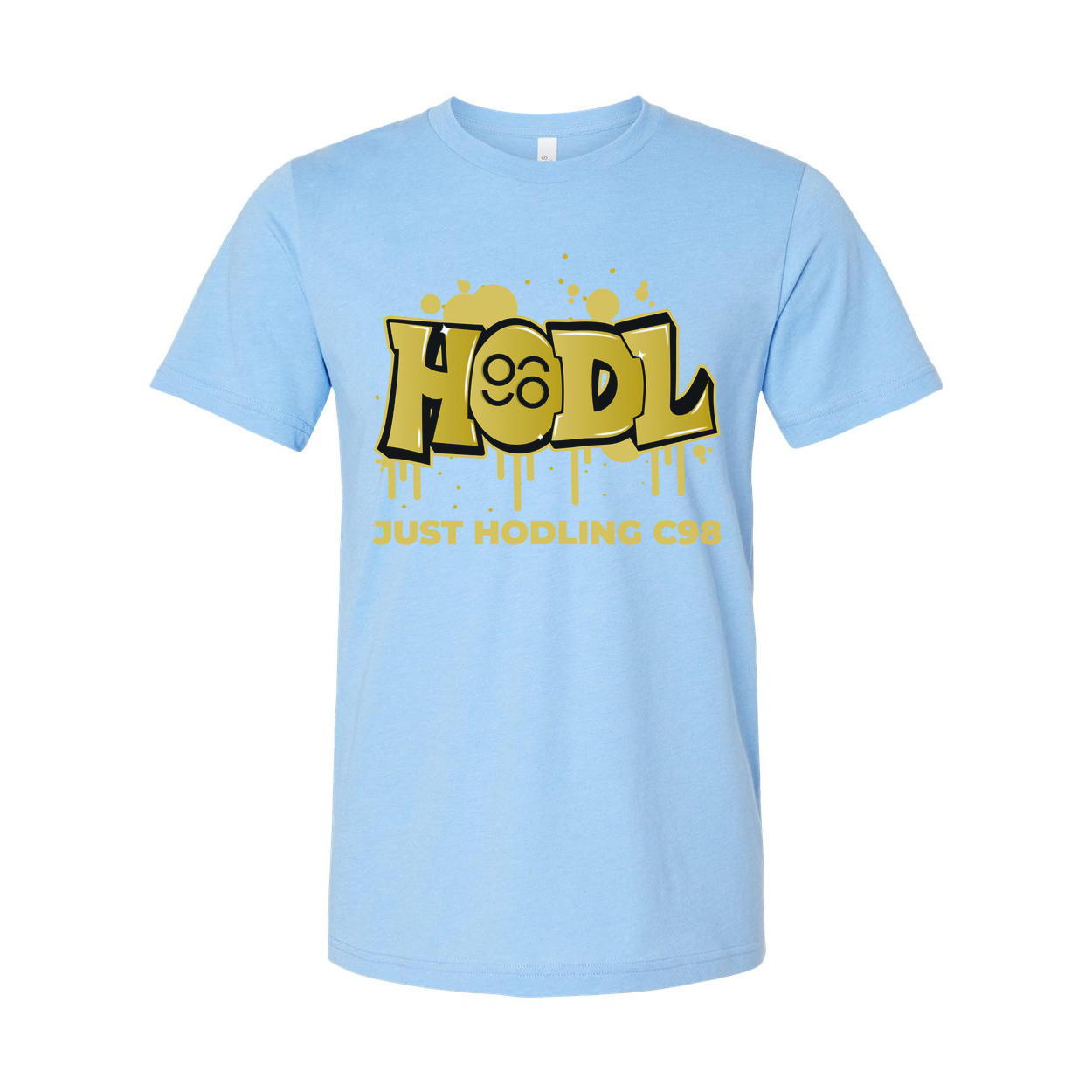 Hodl Graffiti Graphic T Shirt Unisex Casual Design Featuring Just Hodling C98 Crypto Theme