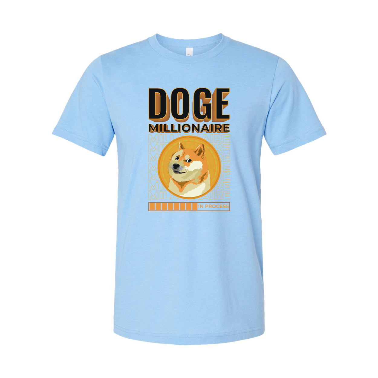 Doge Millionaire Coin Graphic Tee For Crypto Enthusiasts Unisex Short Sleeve Shirt