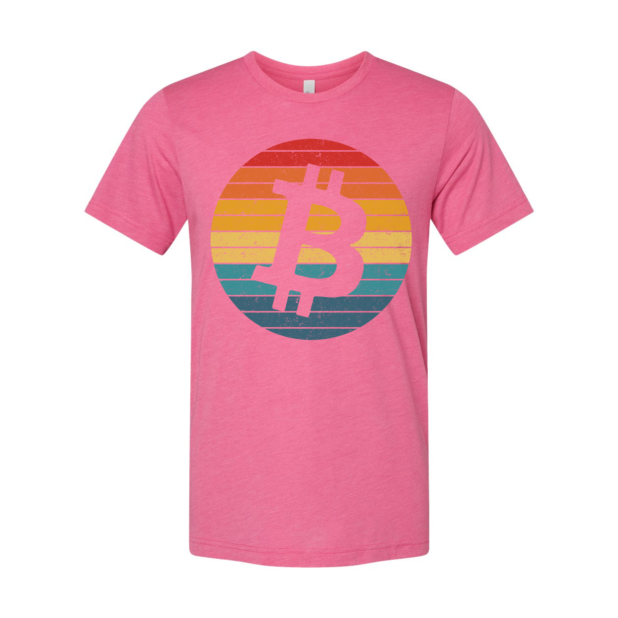 Bitcoin Logo Retro Circle Graphic T-Shirt