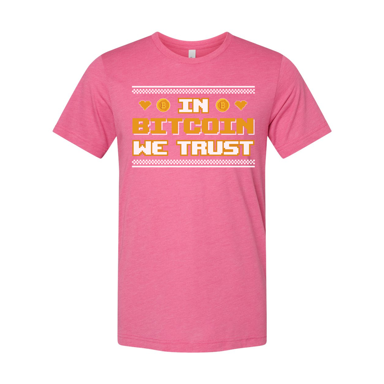 Unisex Bitcoin Crypto Graphic T Shirt Short Sleeve With In Bitcoin We Trust Slogan