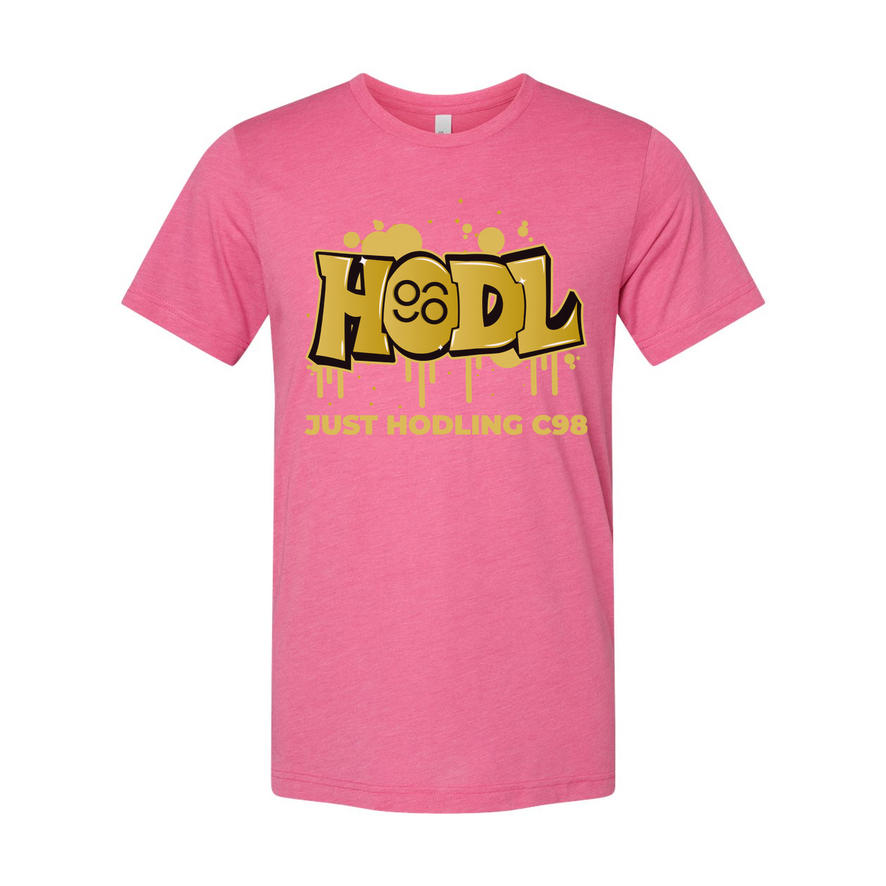 Hodl Graffiti Graphic T Shirt Unisex Casual Design Featuring Just Hodling C98 Crypto Theme