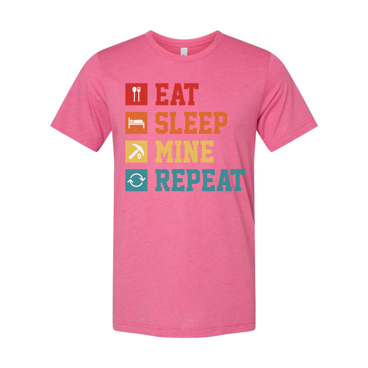 Eat Sleep Mine Repeat Graphic Tee
