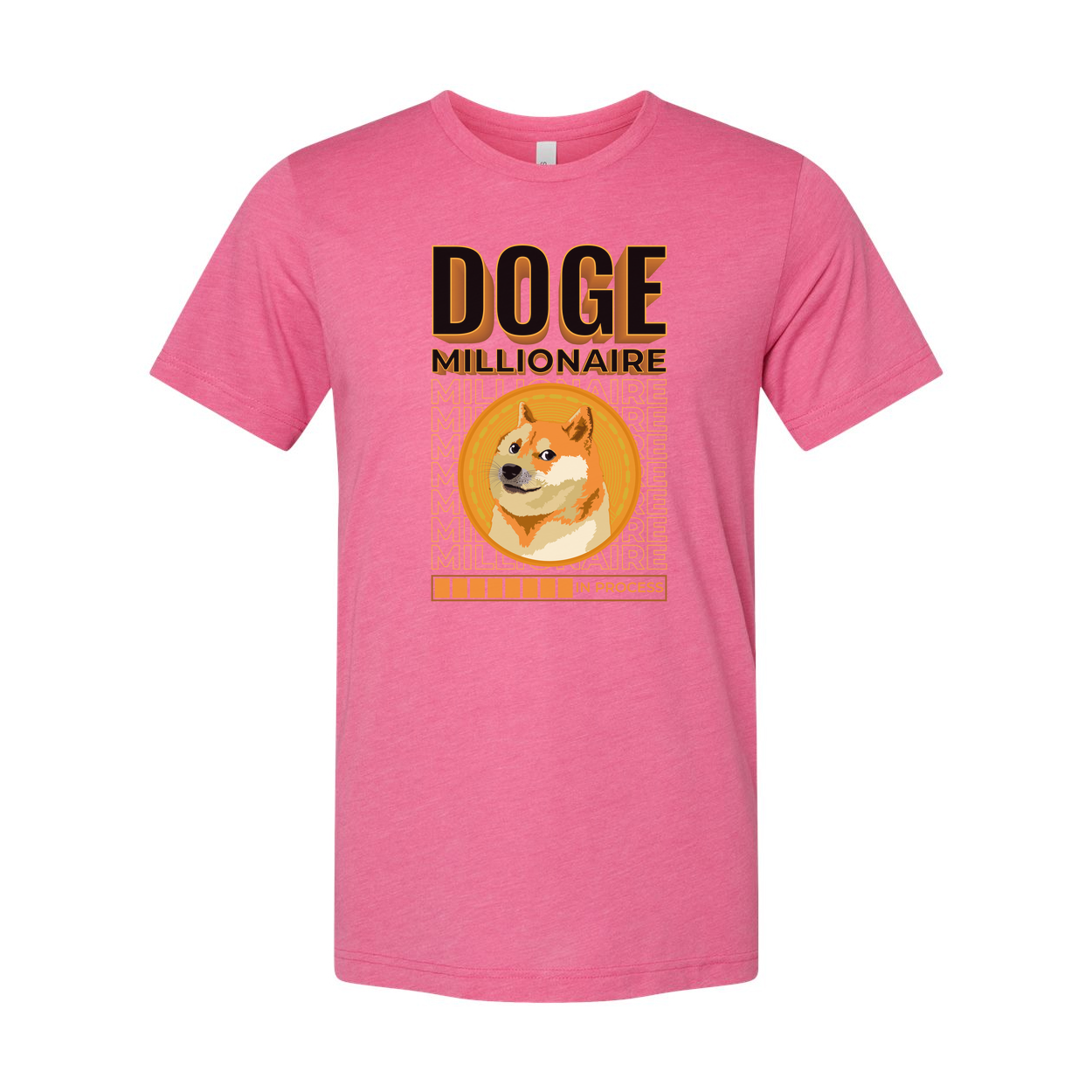 Doge Millionaire Coin Graphic Tee For Crypto Enthusiasts Unisex Short Sleeve Shirt