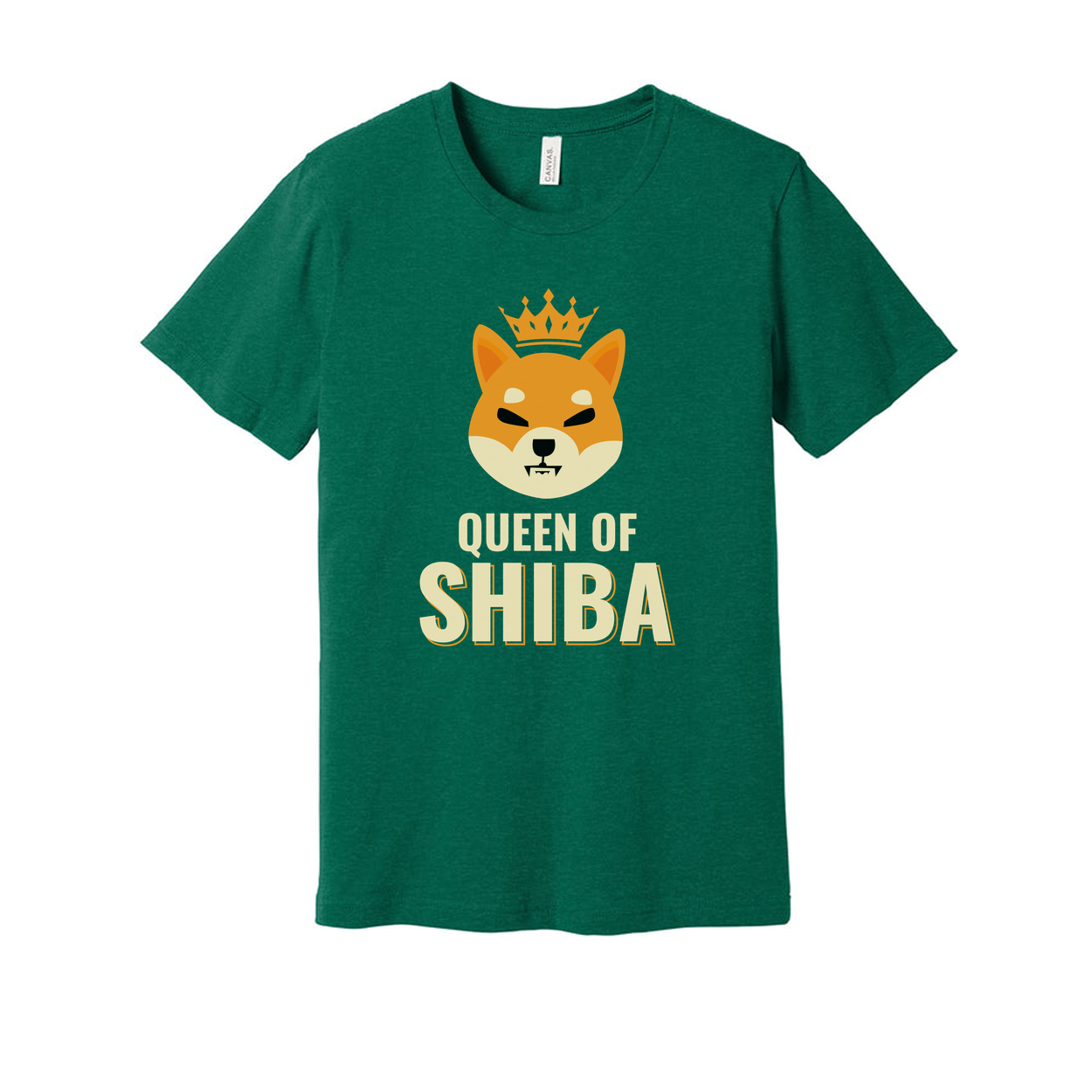 Queen Of Shiba Inu Graphic Tee Unisex T Shirt With Crown Cute Dog Lover Apparel Edition