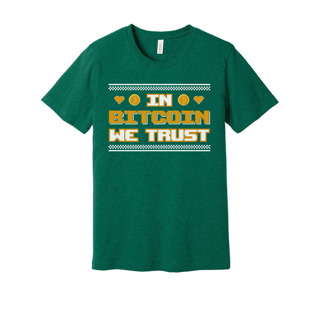 Unisex Bitcoin Crypto Graphic T Shirt Short Sleeve With In Bitcoin We Trust Slogan