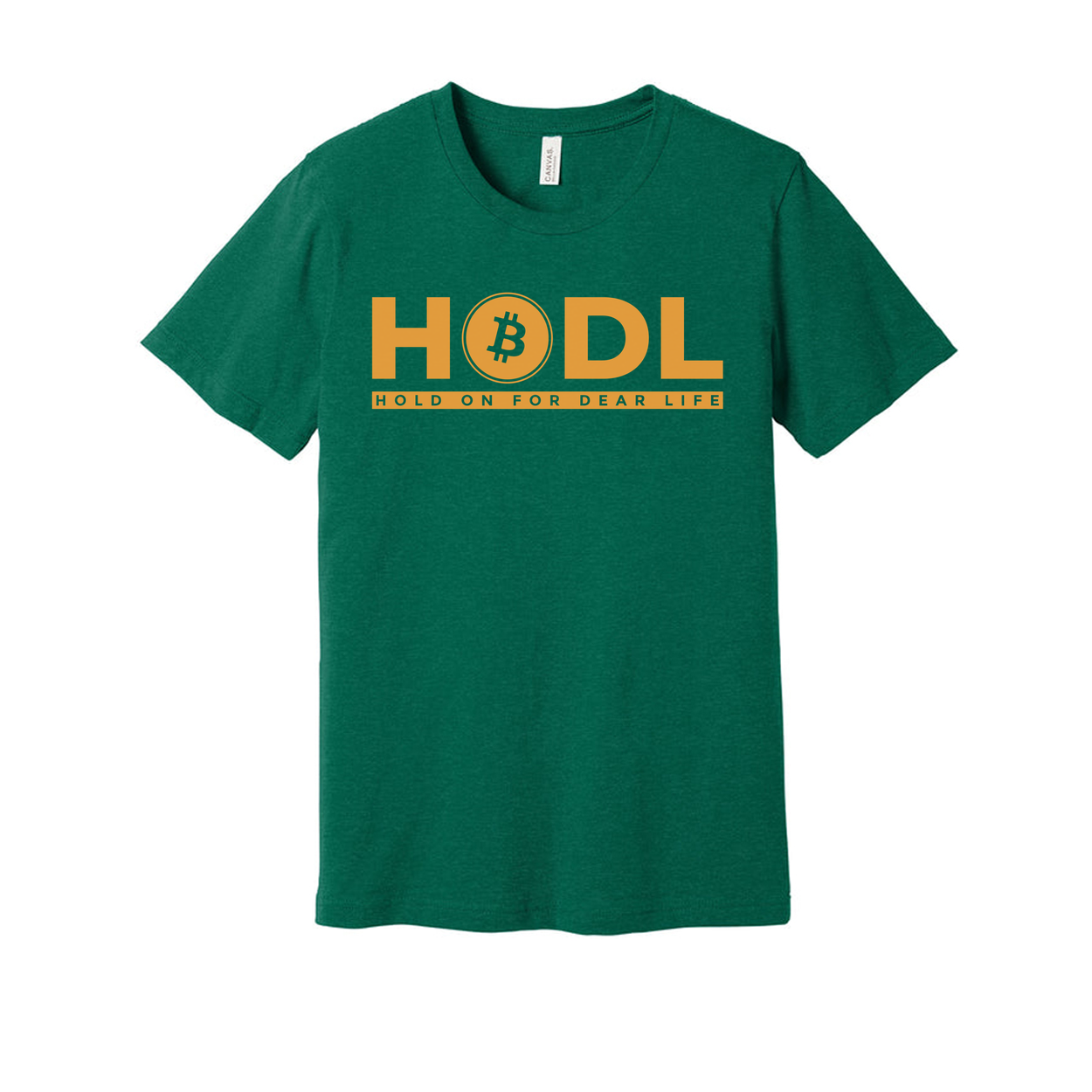 HODL Cryptocurrency Logo Graphic T Shirt For Unisex Hold On For Dear Life Design Artwork