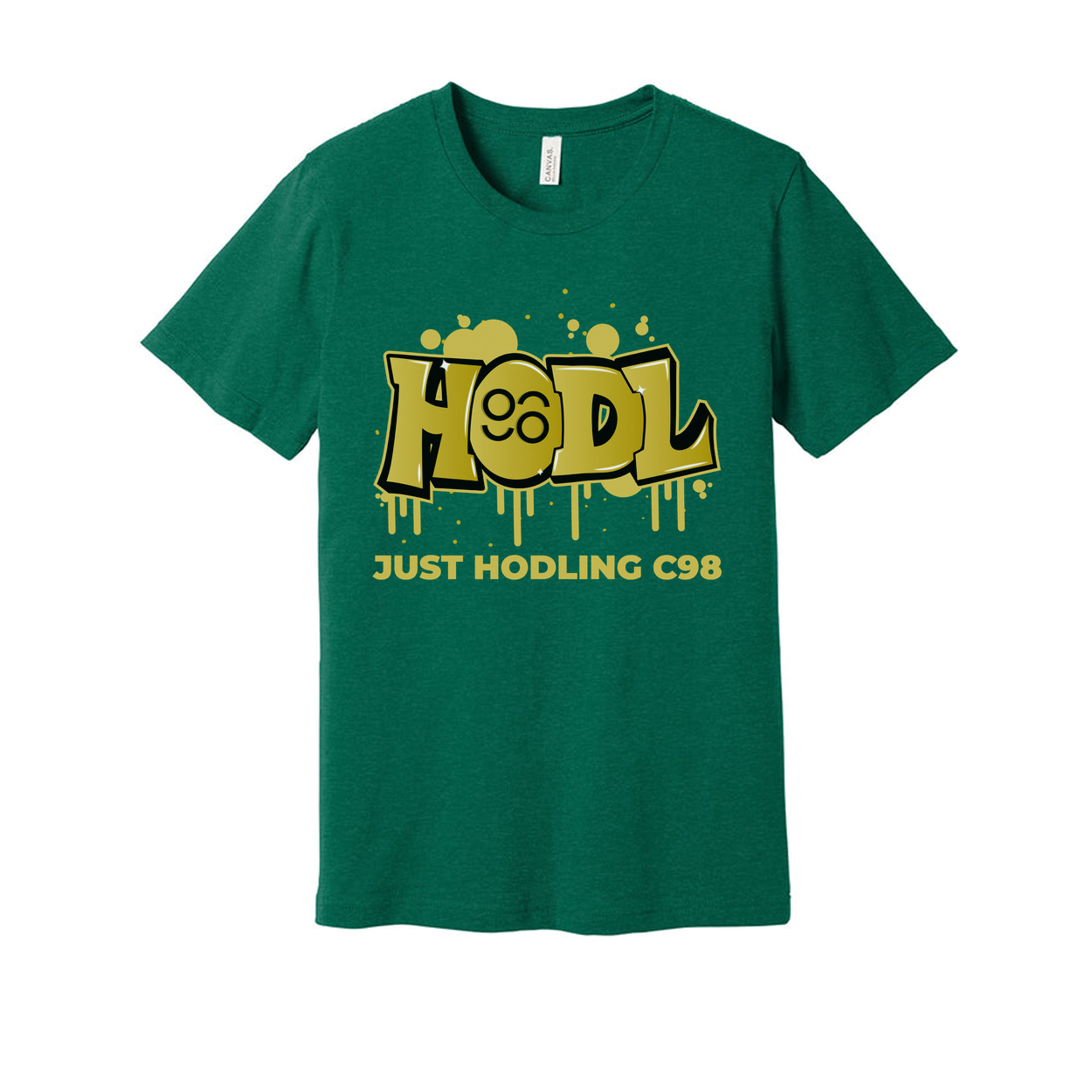 Hodl Graffiti Graphic T Shirt Unisex Casual Design Featuring Just Hodling C98 Crypto Theme
