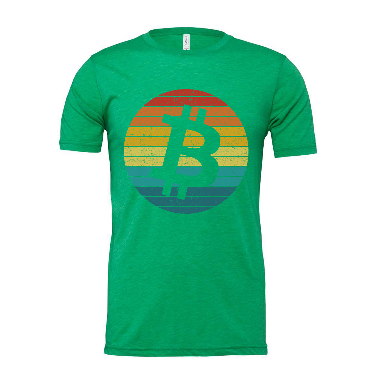 Bitcoin Logo Retro Circle Graphic T-Shirt