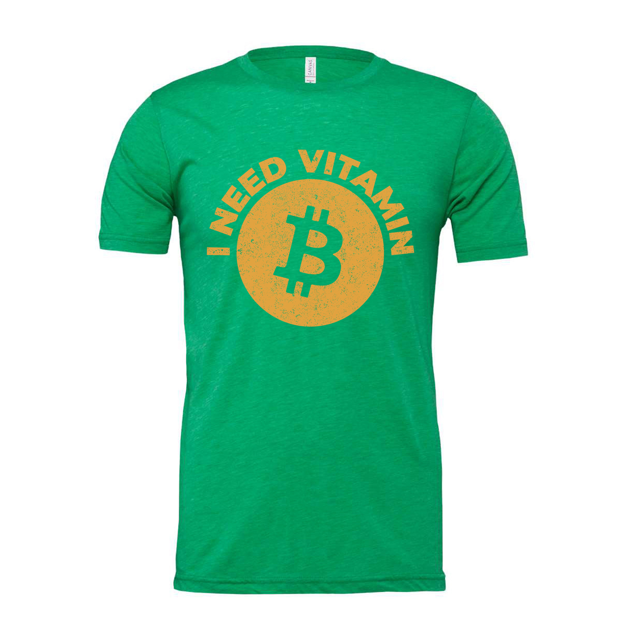 I Need Vitamin Bitcoin Graphic Tee for Crypto Enthusiasts Unisex Short Sleeve Comfortable Everyday Wear