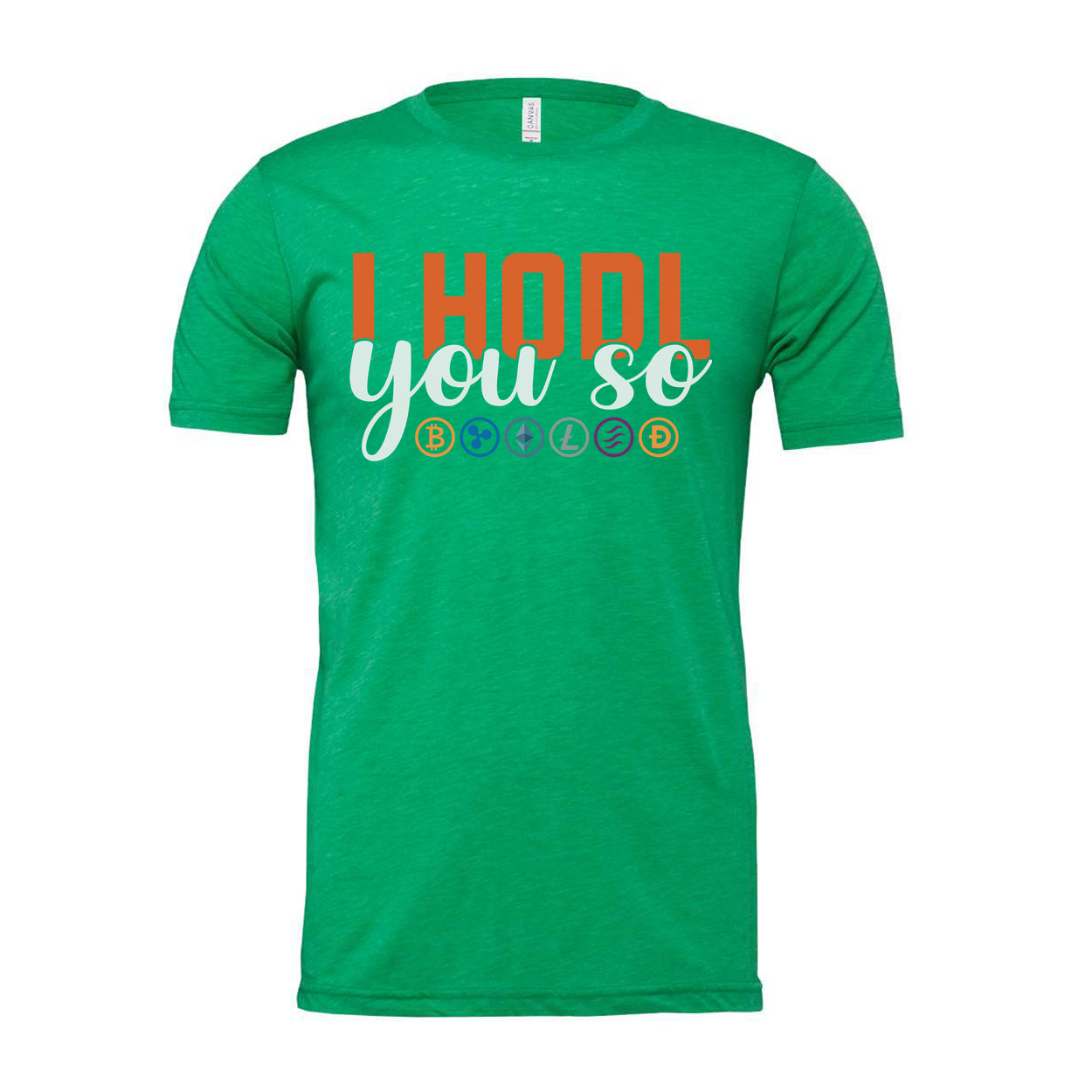 I Hodl You So Cryptocurrency Slogan Graphic Tee Unisex T Shirt With Crypto Icons