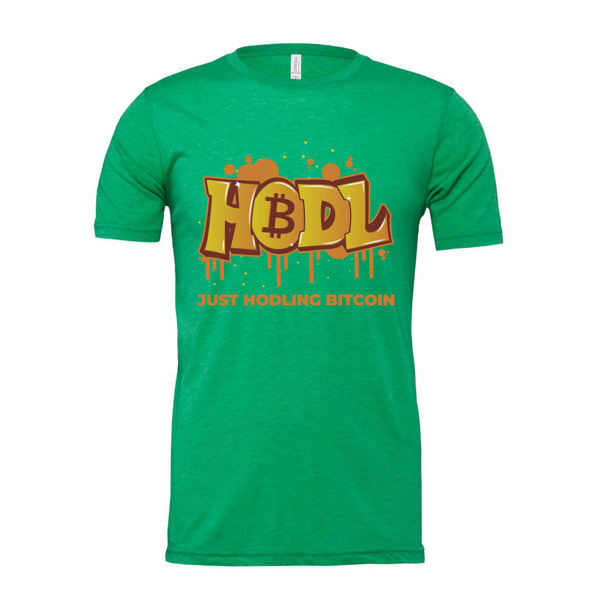 Hodling Bitcoin Graphic T Shirt Unisex Casual Crypto Apparel With Graffiti Style Logo