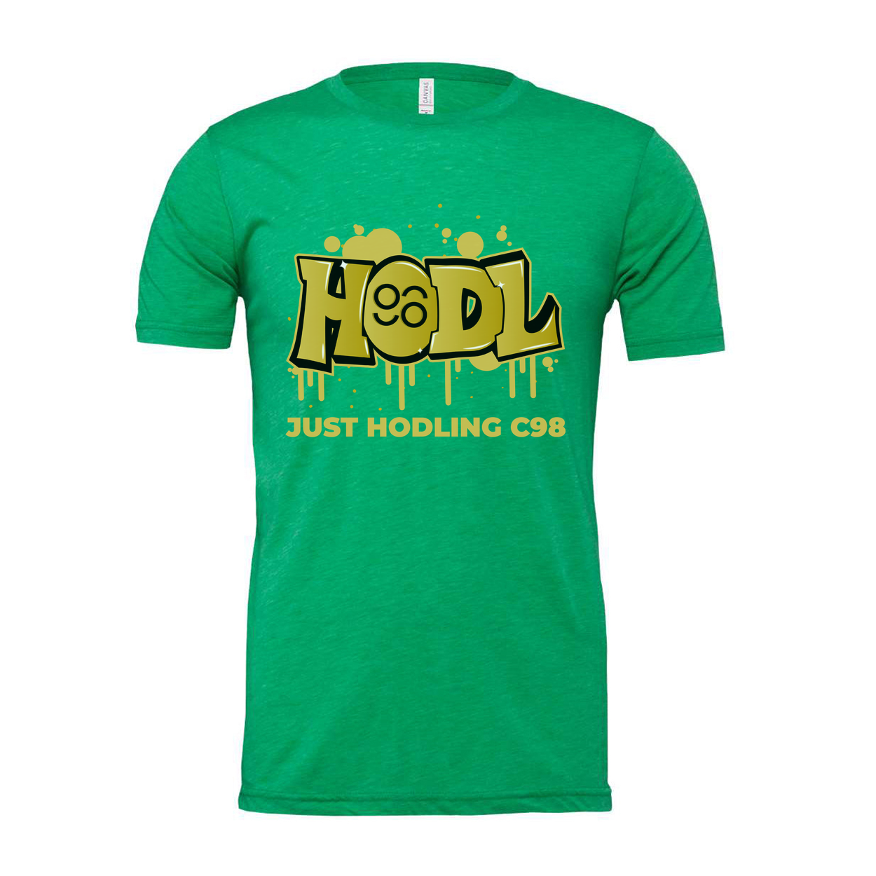 Hodl Graffiti Graphic T Shirt Unisex Casual Design Featuring Just Hodling C98 Crypto Theme