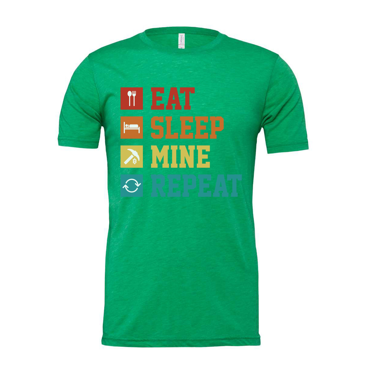 Eat Sleep Mine Repeat Graphic Tee