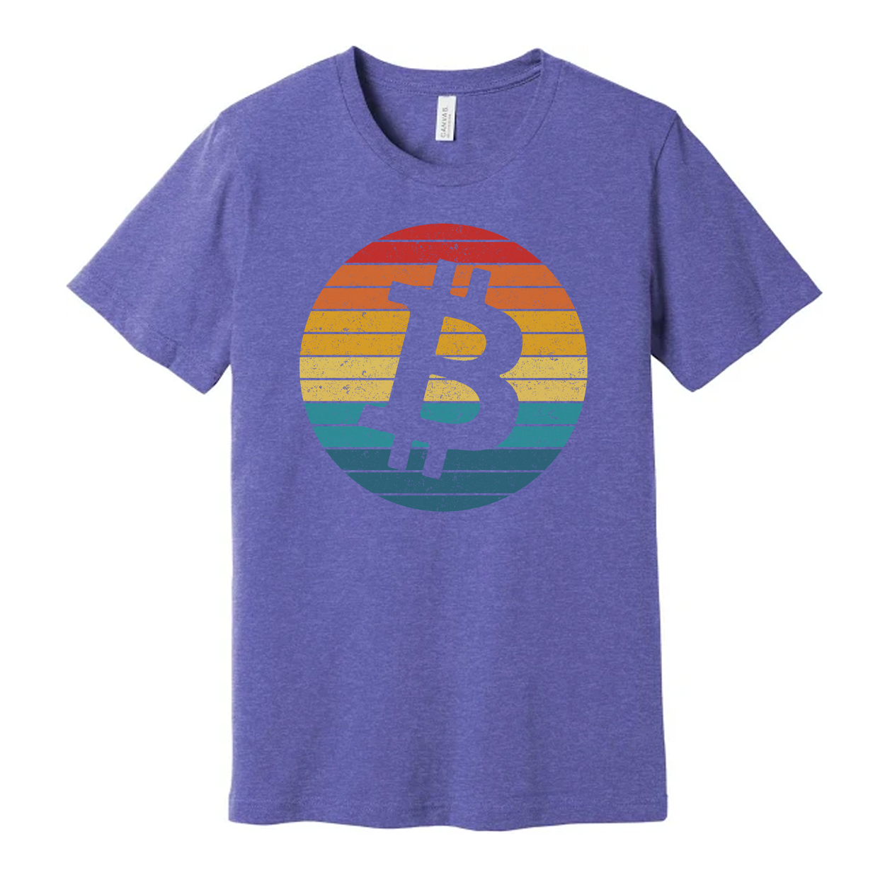 Bitcoin Logo Retro Circle Graphic T-Shirt