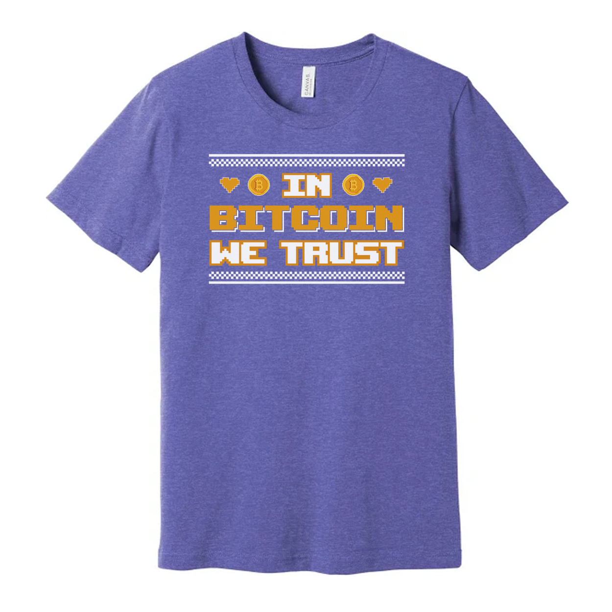 Unisex Bitcoin Crypto Graphic T Shirt Short Sleeve With In Bitcoin We Trust Slogan