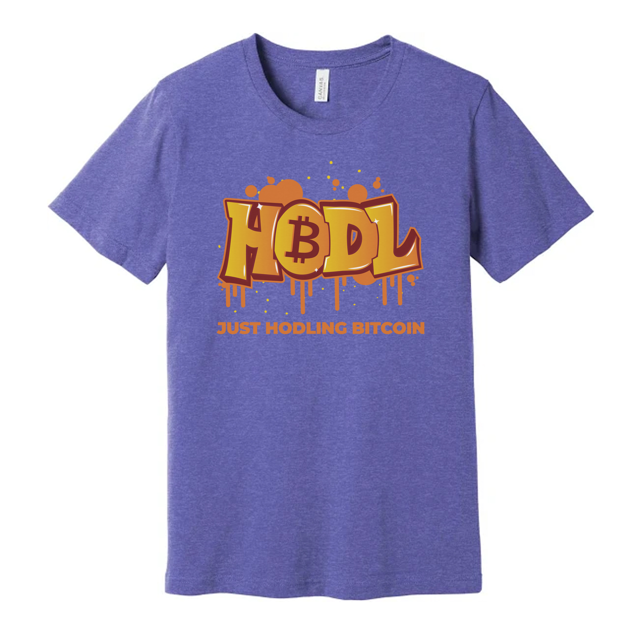 Hodling Bitcoin Graphic T Shirt Unisex Casual Crypto Apparel With Graffiti Style Logo