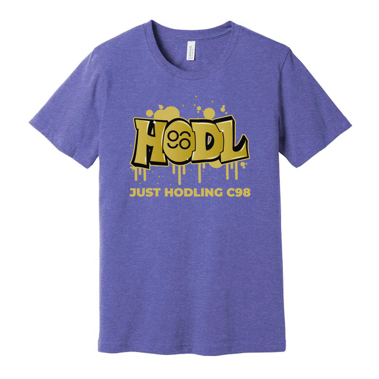 Hodl Graffiti Graphic T Shirt Unisex Casual Design Featuring Just Hodling C98 Crypto Theme