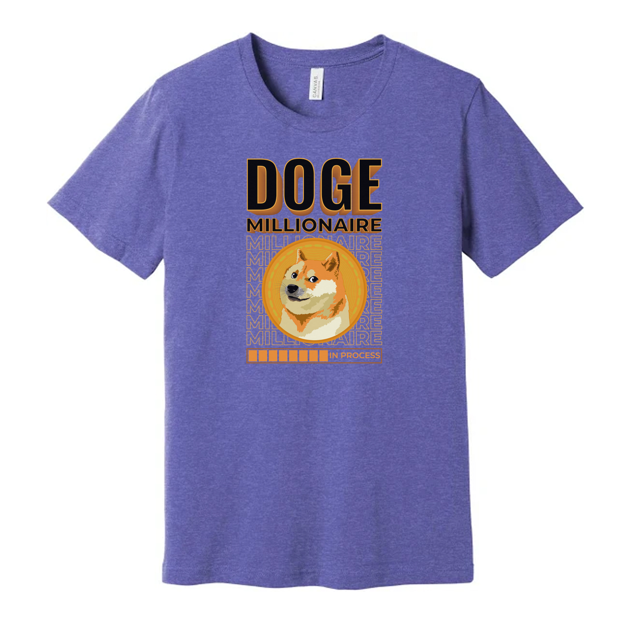 Doge Millionaire Coin Graphic Tee For Crypto Enthusiasts Unisex Short Sleeve Shirt