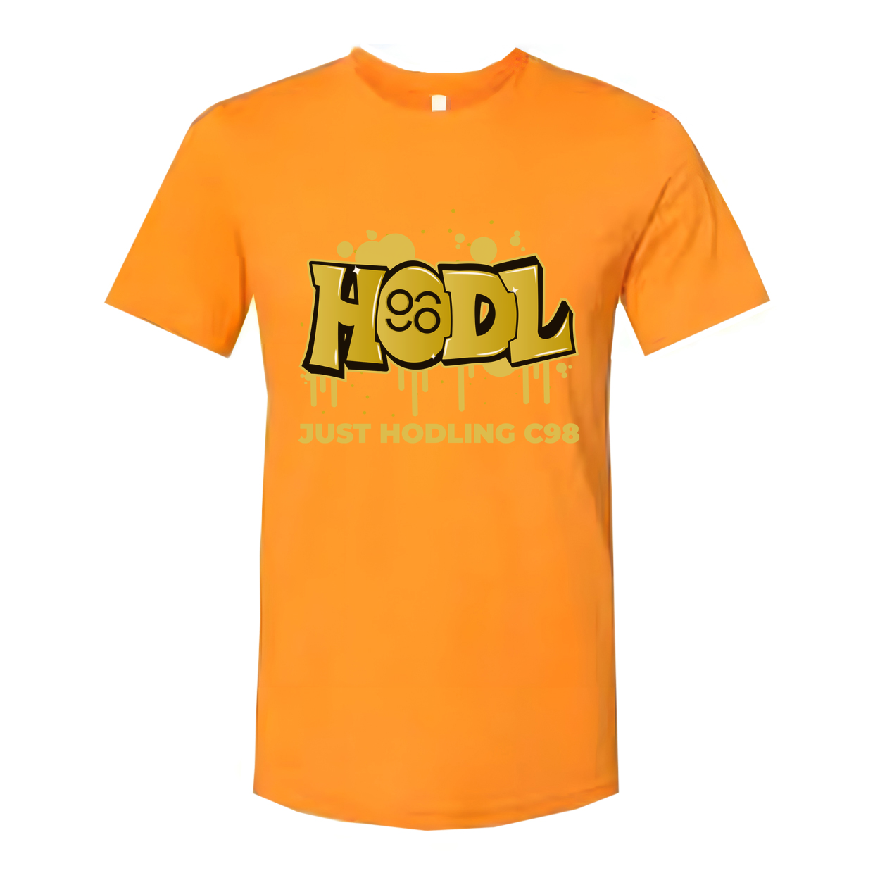 Hodl Graffiti Graphic T Shirt Unisex Casual Design Featuring Just Hodling C98 Crypto Theme