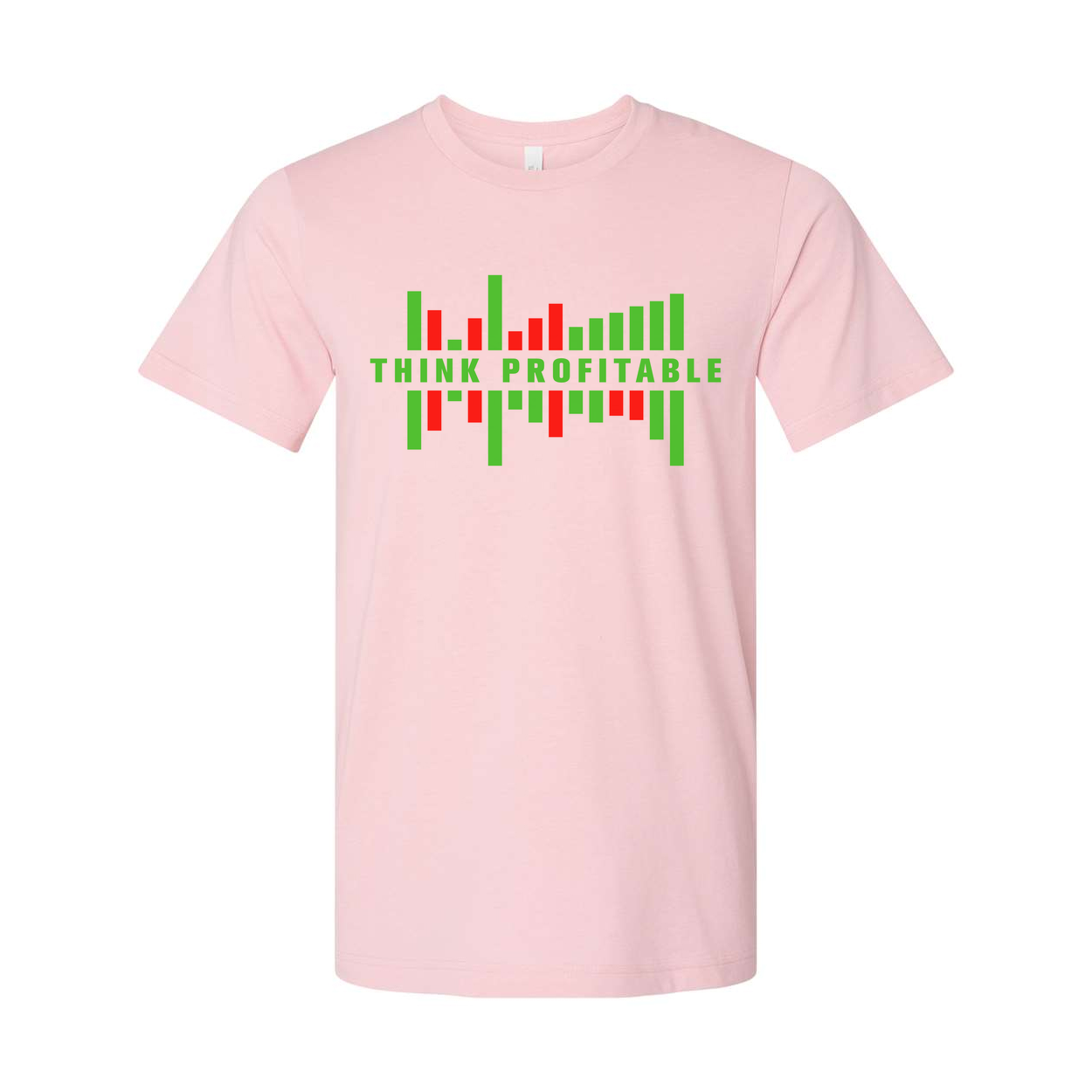 Crypto Trading Think Profitable Graphic Tee for Unisex Adults Short Sleeve Casual Wear Size Options Available