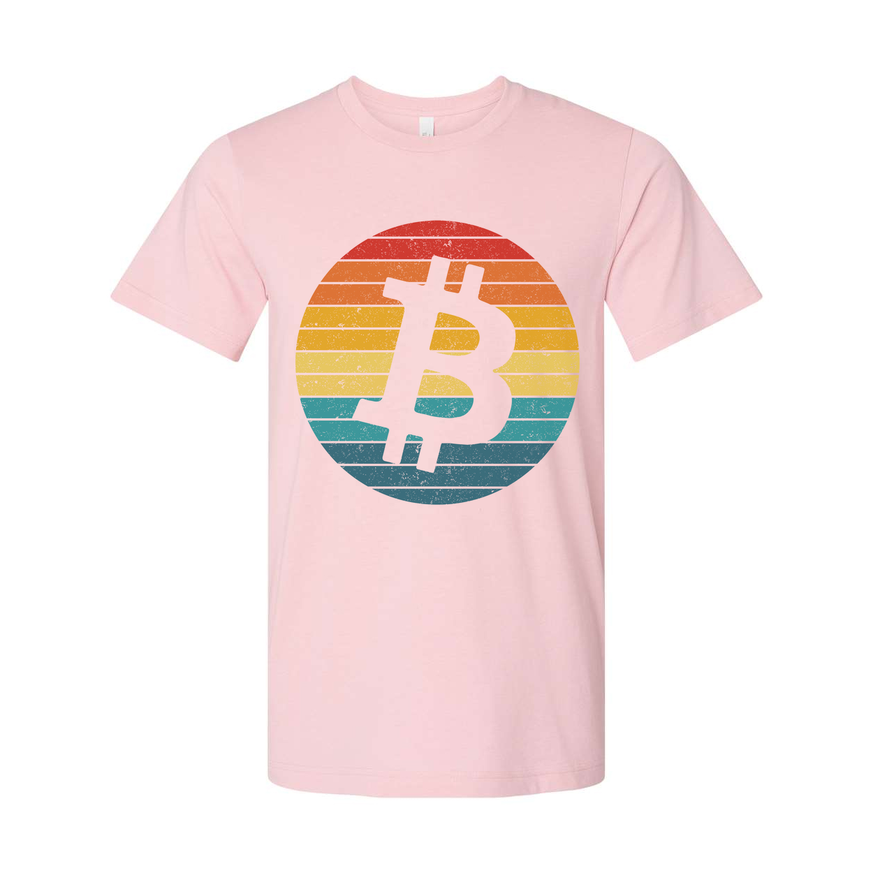 Bitcoin Logo Retro Circle Graphic T-Shirt