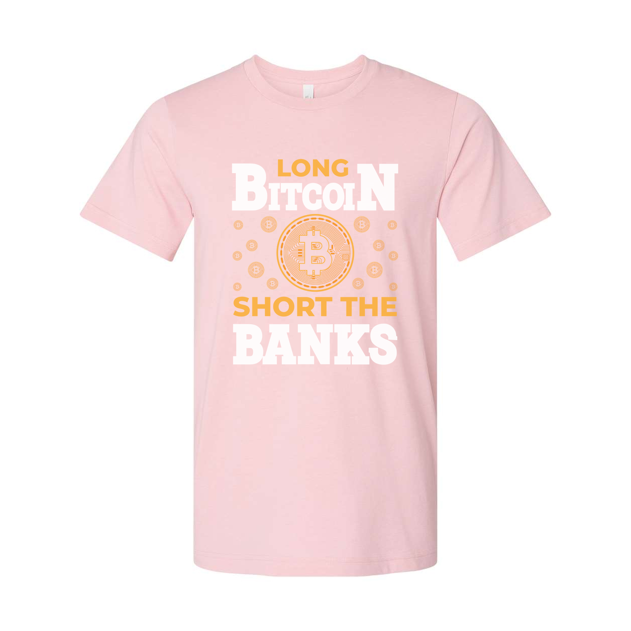 Unisex Crypto Bitcoin Graphic T Shirt Long Bitcoin Short The Banks