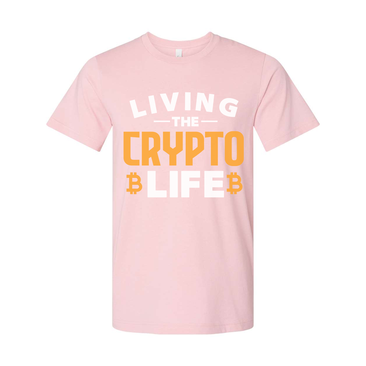 Unisex Crypto Life Graphic Tee Featuring Living The Crypto Life With Bitcoin Symbols