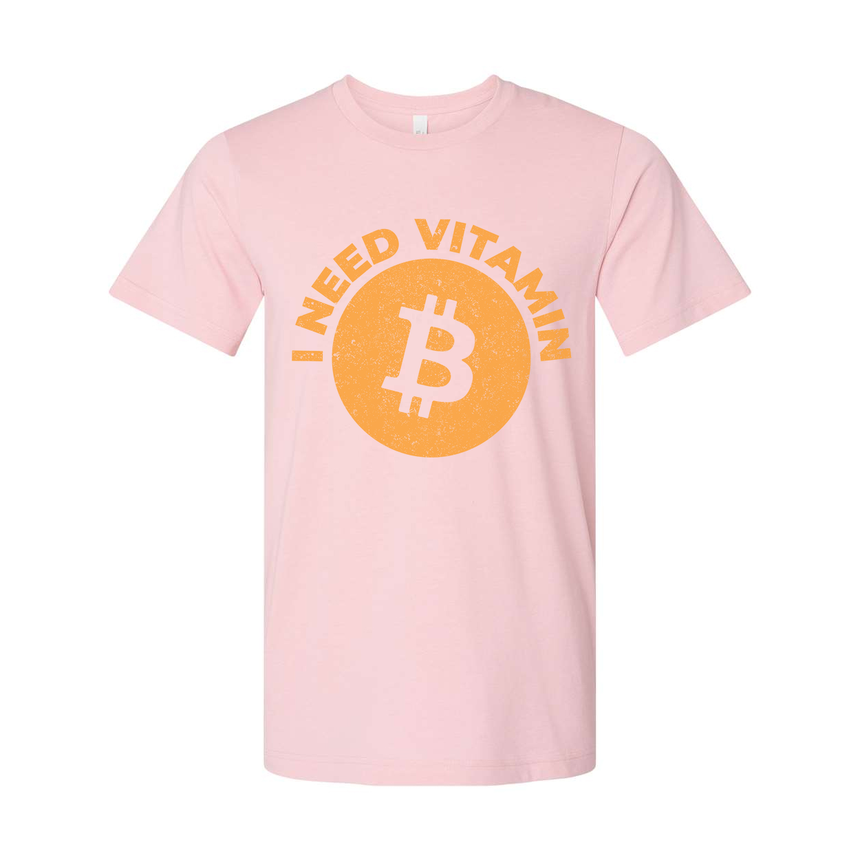 I Need Vitamin Bitcoin Graphic Tee for Crypto Enthusiasts Unisex Short Sleeve Comfortable Everyday Wear