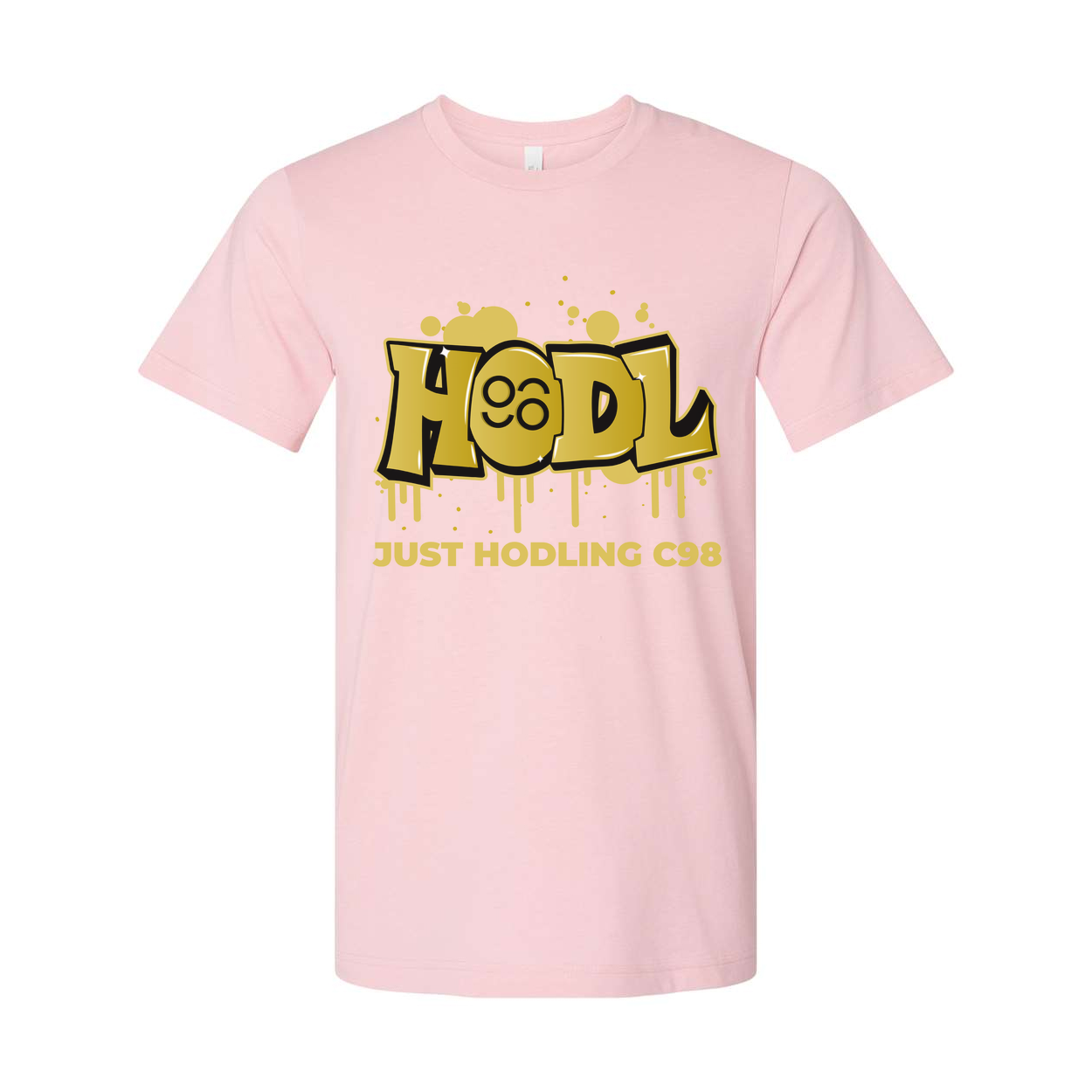 Hodl Graffiti Graphic T Shirt Unisex Casual Design Featuring Just Hodling C98 Crypto Theme