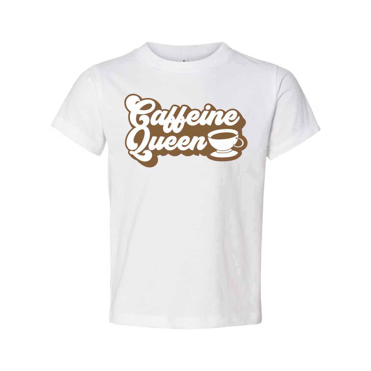 Caffeine Queen Coffee Graphic Unisex Tee For Coffee Lovers Casual Wear And Everyday Style