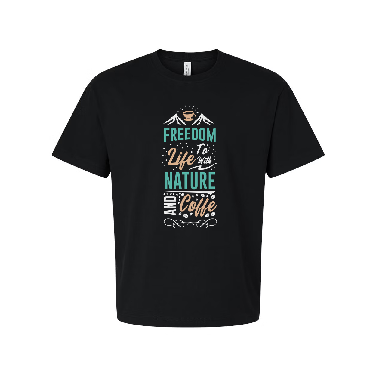 Unisex Coffee Nature Graphic Tee For Everyday Wear