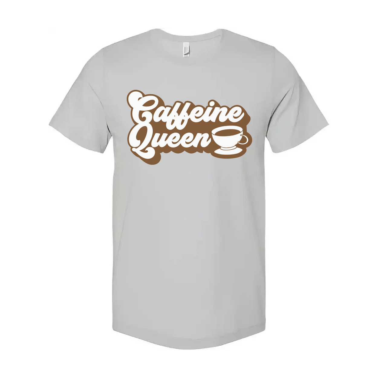 Caffeine Queen Coffee Graphic Unisex Tee For Coffee Lovers Casual Wear And Everyday Style
