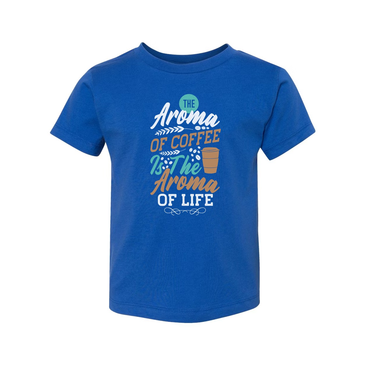 Unisex Coffee Graphic Tee With The Aroma Of Coffee Is The Aroma Of Life Phrase For Coffee Lovers
