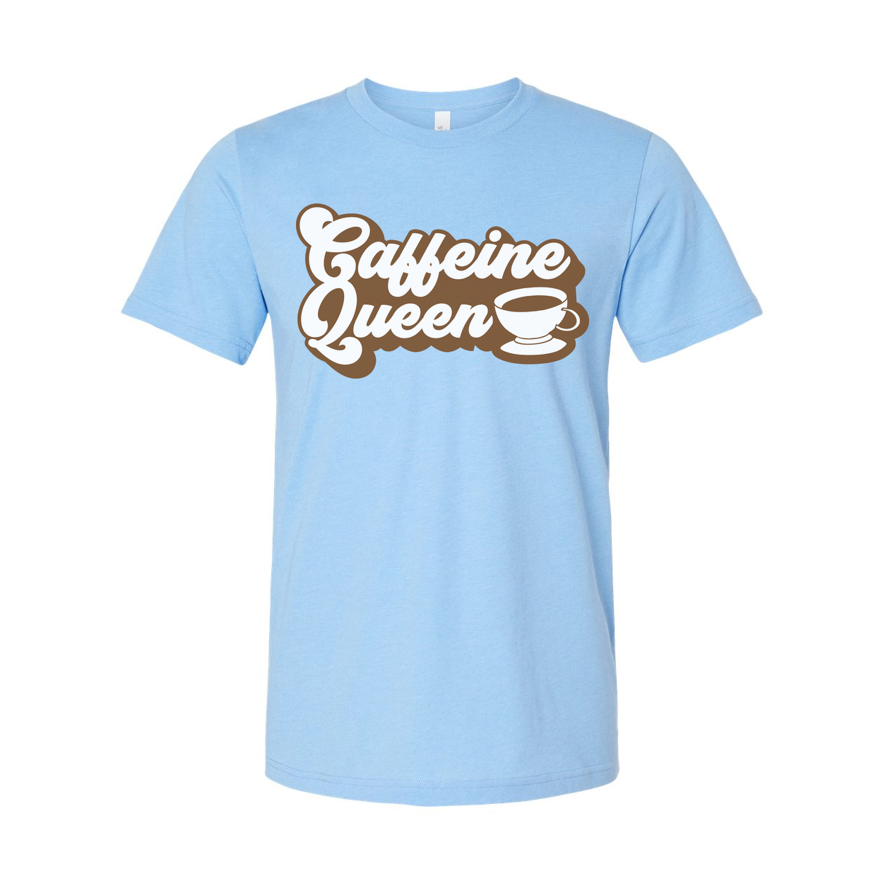Caffeine Queen Coffee Graphic Unisex Tee For Coffee Lovers Casual Wear And Everyday Style