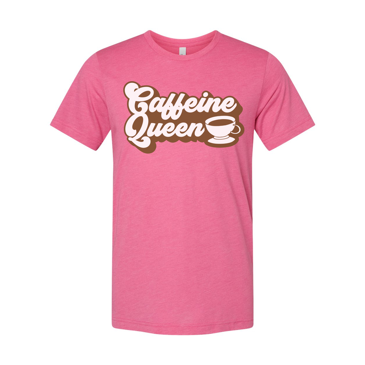 Caffeine Queen Coffee Graphic Unisex Tee For Coffee Lovers Casual Wear And Everyday Style
