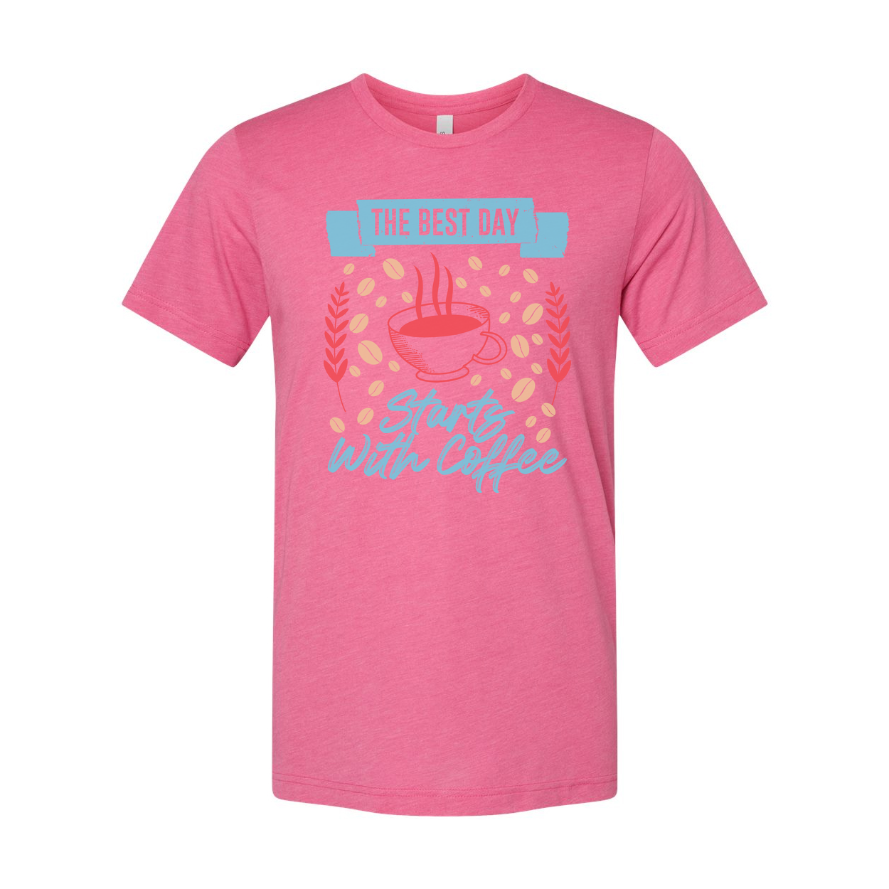 Unisex Coffee Graphic T Shirt With The Best Day Starts With Coffee Design For Morning Lovers