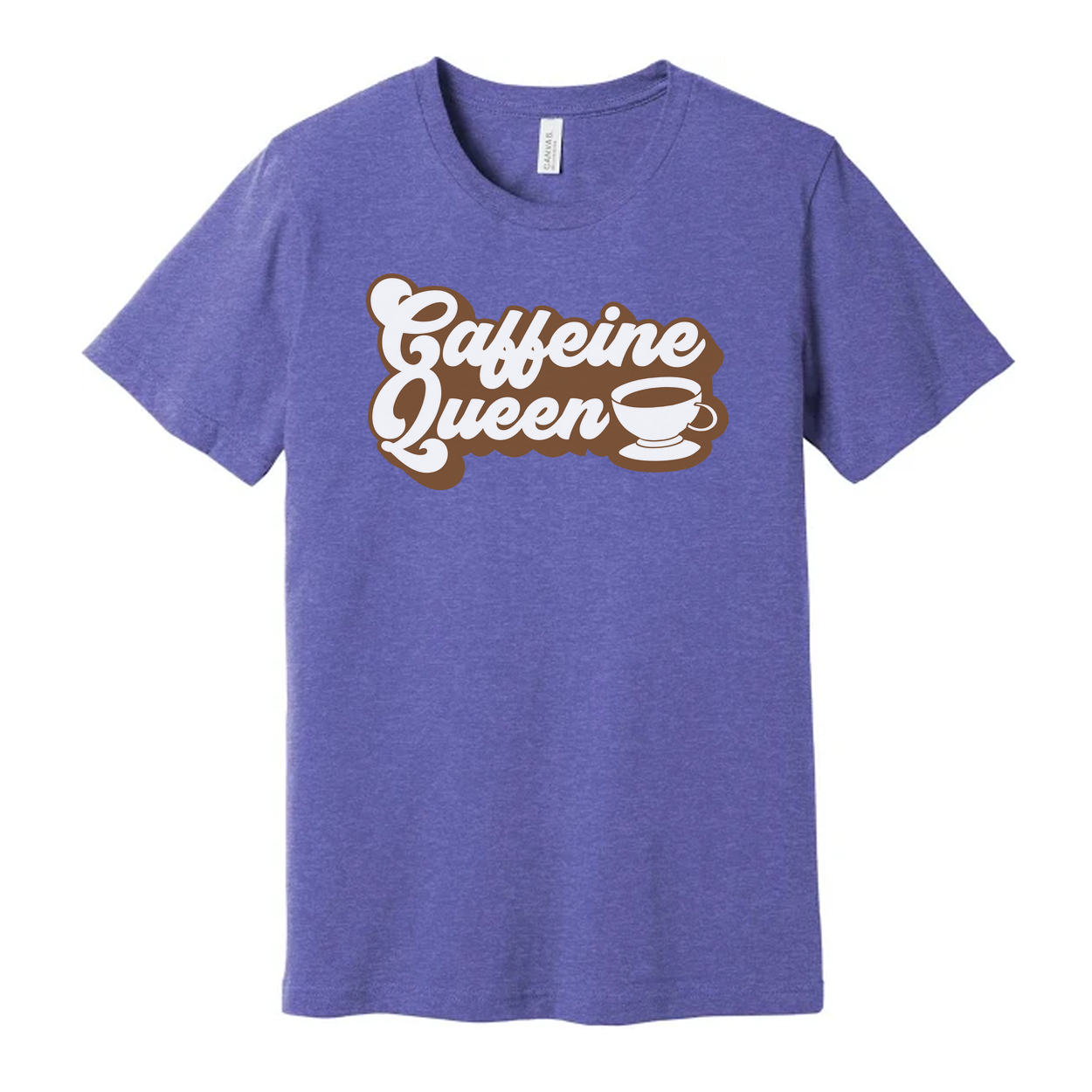 Caffeine Queen Coffee Graphic Unisex Tee For Coffee Lovers Casual Wear And Everyday Style